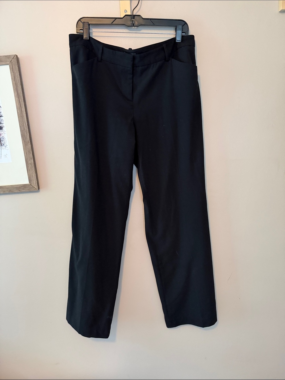 Vince Camuto Black Wide-Leg Dress Trousers